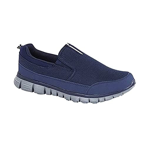 Image of MENS DEK NEPTUNE SUPER LIGHTWEIGHT MEMORY FOAM NAVY BLUE SLIP ON SHOES T875C KD-UK 11 (EU 45)