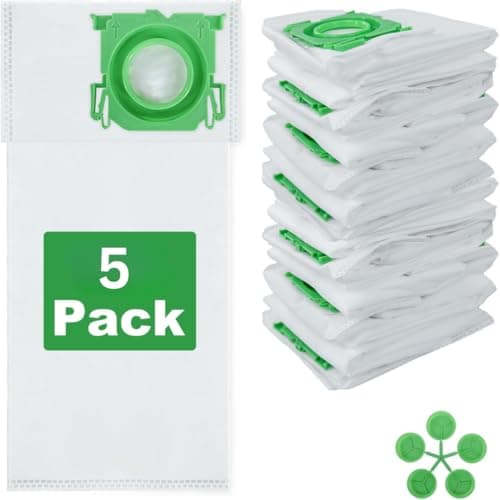 Image of FIND A SPARE 5 Pack Cylinder Vacuum Cleaner Bags Compatible with Sebo K Series, Vacuum Bags for Sebo Airbelt K1 / K3 Series,Large Capacity Disposable Replacement Bags