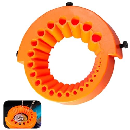 Image of Drill Bit Sharpener Tool - Angle Grinder Machine Accessory for Sharpening 2-13mm Drill Bits, Compatible with 125mm & 115mm Angle Grinder with Straight Grinder Guard