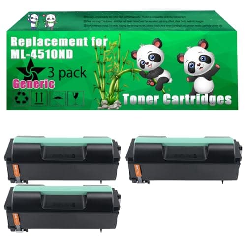 Image of Replacement ML-4510ND Toner Cartridges Compatible for Samsung ML-4510ND ML-5010ND ML-5015ND Printers, Up to 7000 Pages, Vivid Colors, Contains Chip (3 Pack Black)