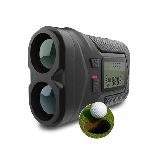Image of Golf Rangefinder with Slope Function On/Off by WanderS – 1097M Laser Range Finder with Flag Lock Vibration, 6X Magnification, Tournament Slope Switch, Side Display, USB-C Rechargeable - Gifts for Men