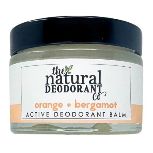 Image of The Natural Deodorant Co, Active Deodorant Balm Orange & Bergamot 55g, Aluminium Free, Plastic Free, Extra Strength