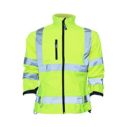 Image of Yoko Mens Hi-Vis Sofshell Jacket (2XL) (Hi-Vis Yellow)