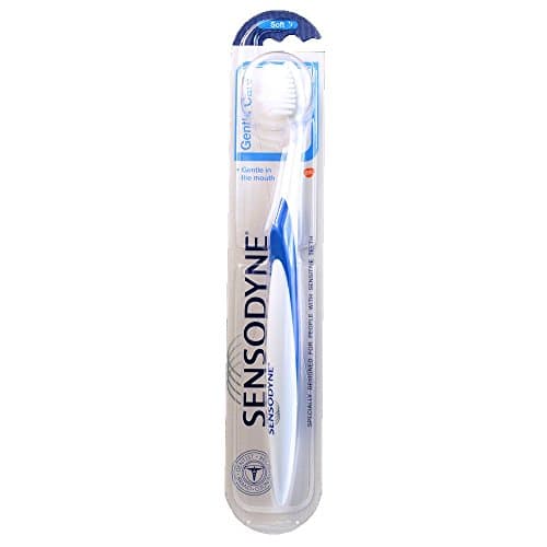 Image of Sensodyne Gentle Care SOFT Toothbrush (1 Pack) for Sensitive Teeth, White, 1 Count (Pack of 1)
