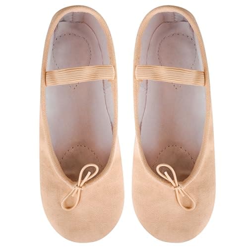 Image of Pink Canvas UK3 Ballet Dance Shoes split suede sole Children's & Adults (numeric_3)