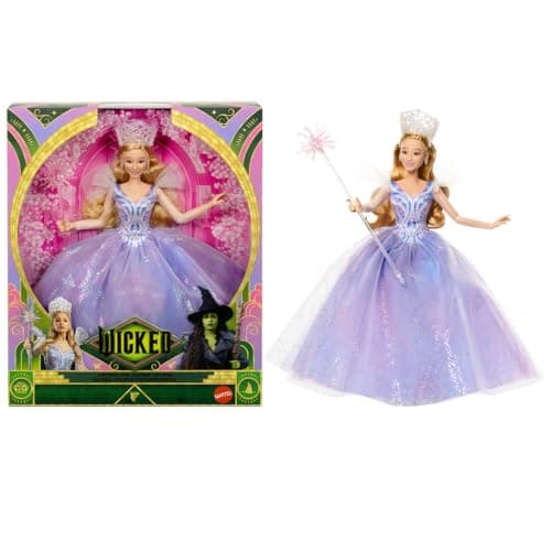 Image of Mattel Universal Pictures’ Wicked: For Good Deluxe Glinda Fashion Doll with Removable Outfit & 3 Accessories, Inspired by the Movie, JFM13