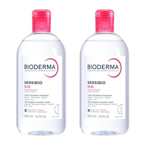 Image of Bioderma Sensibio H2O Micellar Water Gentle Cleanser for sensitve skin 500ml x 2 Duo Pack