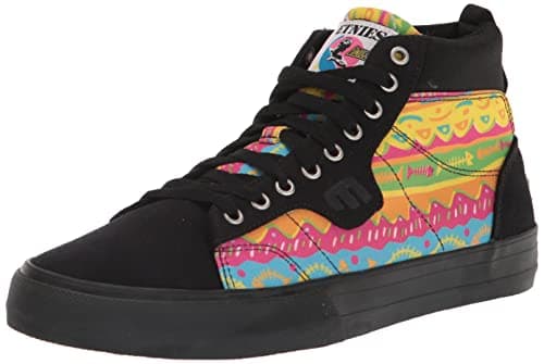 Image of Etnies Men's Kayson HIGH Skate Shoe, Black/Print, 7 UK