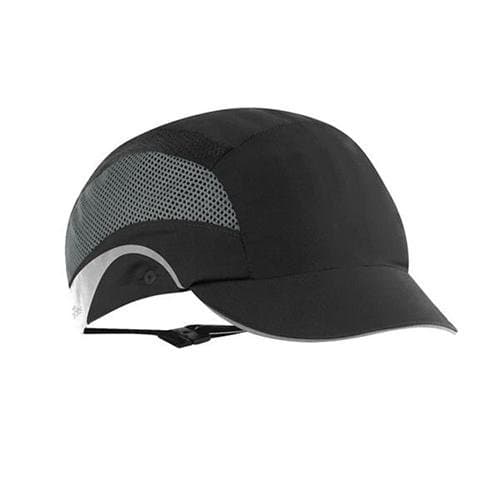 Image of JSP HardCap Aerolite Bump Cap HDPE Shell Water Repellent Short Peak Black Ref AAF000-001-100 164091