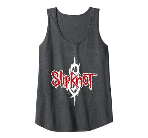 Image of Official Slipknot Barcode Tank Top, Women, Dark Heather Grey, XX-Large