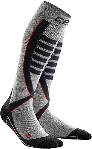 Image of CEP Obstacle Run Compression Socks Silver Mens Size 4