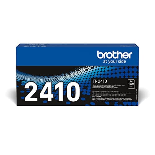 Image of Brother TN-2410 Toner Cartridge, Black, Single Pack, Standard Yield, Includes 1 x Toner Cartridge, Genuine Supplies