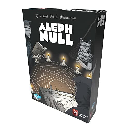 Image of Capstone Games Aleph Null, Single Player Card Game - Deck Deconstruction, Escalating Tension, Card Combos, & Hell Itself! Ages 14+, 1 Player, 30 Minutes
