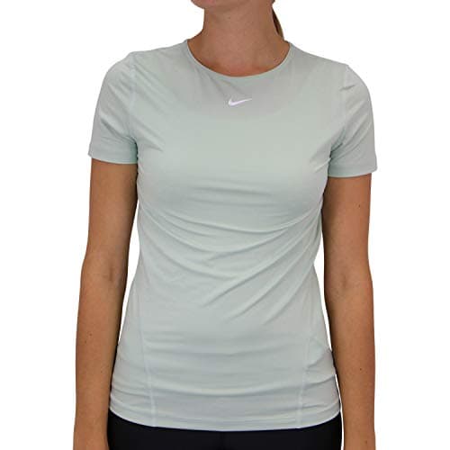 Image of NIKE T-Shirt All Over Mesh Training Top Women's T-Shirt, Pistachio Frost/White, Large
