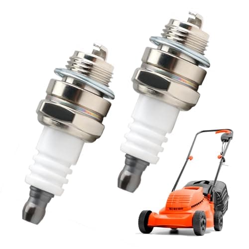 Image of 2Pack Lawnmowers Spark for Champion RJ19LM, BR2LM GL2RC, L7T Spark Plug Replacement for NGK BPMR7A Stihl & Husqvarna Chainsaw Lawnmower Engines Commercial/Industrial Gardening Marine Motorcycle
