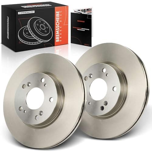 Image of Frankberg Brake Disc Set incl. 2x Discs Front Vented Ø282mm Compatible with CR-V II RD Civic VIII Hatchback FK FN Replace# 45251S7AE10, 45251S7AE11