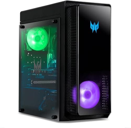 Image of acer Predator Orion 3000 PO3-650 Gaming PC - (Intel Core i7-13700F, 16GB, 512GB SSD, 1TB HDD, NVIDIA GeForce RTX 3070 8GB, Windows 11, Black)