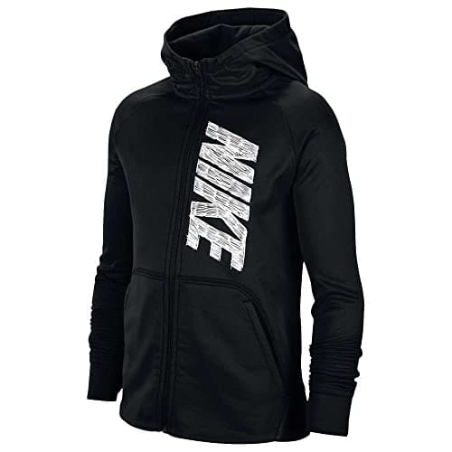 Image of Intersport Boys' Therma Graphic Full Zip Hooded Sweatshirt, Black/White, S