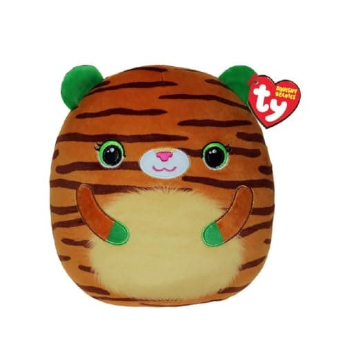 Image of TY Tiggy Tiger Squishy Beanie 10” – Soft Plush Toy – Collectible Stuffed Teddy for Kids – Cuddly Plushies for Play & Display