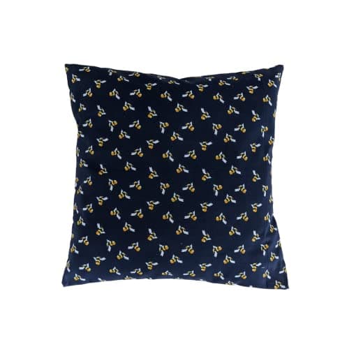 Image of Navy Blue Bumble Bee Cushion 16" With Inner Pad