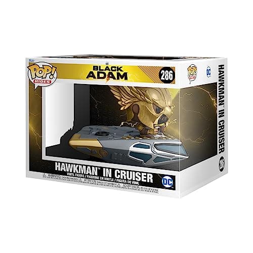 Image of Funko POP! Ride Super Deluxe: Black Adam - Hawkman on Hawk Cruiser - Collectable Vinyl Figure - Gift Idea - Official Merchandise - Toys for Kids & Adults - Movies Fans - Model Figure for Collectors