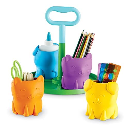 Image of Learning Resources Create-a-Space Kiddy Centre Pets, Kids Art Supply Storage, Caddy Playroom Organisation, Classroom Organisation, School Supplies Organiser, 6 Pieces, Age 3+