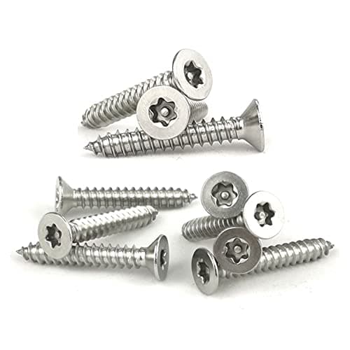 Image of ANSIEDIO Self Tapping Screws Torx Flat Head Wood Screws Stainless Steel Screws, M3.9×19mm,50 pcs