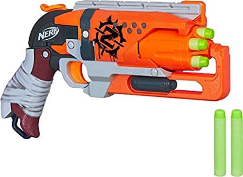 Image of Nerf A4325 Zombie Strike Hammershot Blaster, Blue, Standard