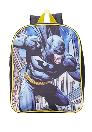 Image of Batman Childrens Backpack Black Gotham Knight DC Pre-School Bag Boys Rucksack