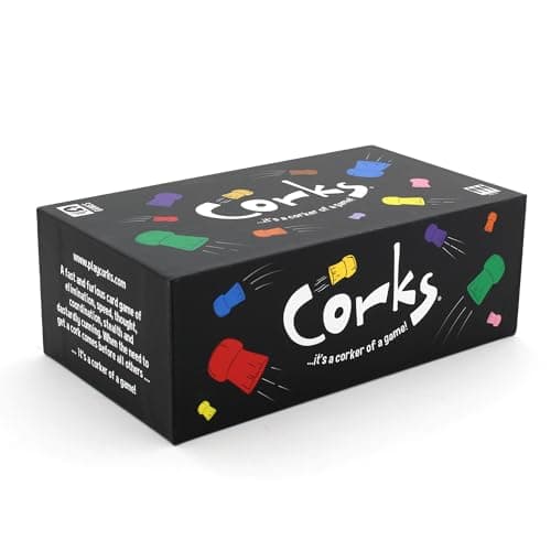 Image of Ginger Fox Corks Family Party Game | Easy to Play | Fast Game of Elimination | Great Fun for Large Groups of All Ages | Laugh-out-Loud Entertainment | For Ages 8+ Years