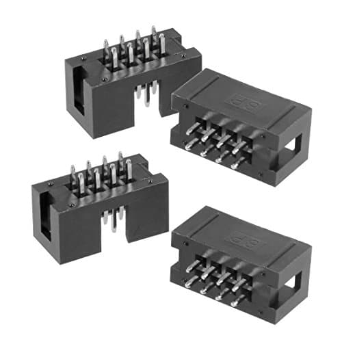 Image of sourcing map 20Pcs 2.54mm Pitch 2x4-Pin Double Row Straight Box Header Connector PCB Board Socket