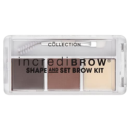 Image of Collection Cosmetics, Incredibrow Shape & Set Brow Kit, Highly Pigmented Eyebrow Powder & Wax, 6g, Medium/Dark