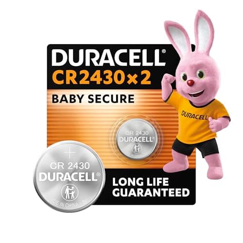 Image of Duracell 2430 Lithium Coin Batteries 3V (2 pack)- Long life guaranteed - For Use in Key Fobs, Small Remotes, and Fitness Watches - Baby Secure Packaging - 10-Year In-Storage Guarantee