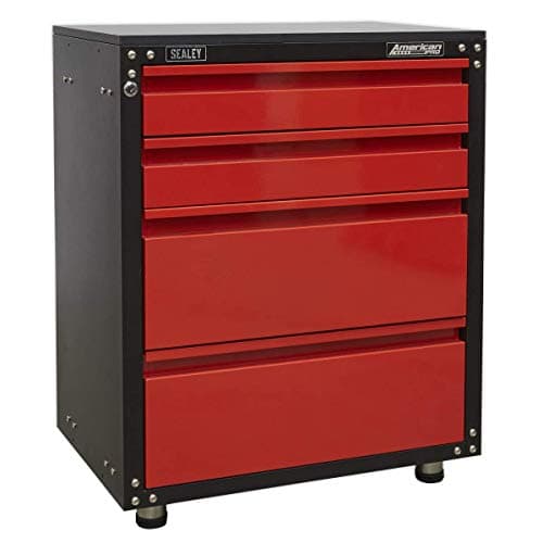 Image of Sealey American PRO® 665mm Modular 4 Drawer Cabinet with Worktop - APMS84