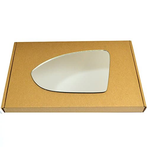 Image of Less4spares Replacement Wing Door Mirror Glass Compatible with VW Golf mk7 2013-2020 STICK-ON (Convex - Spherical, Left Passenger Side)