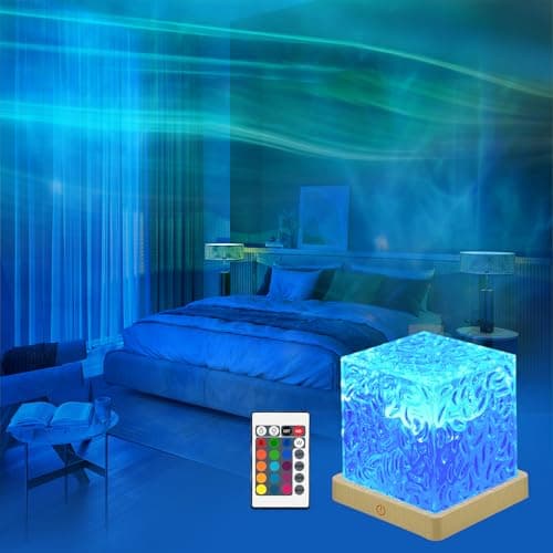 Image of MR.HOKWY Northern Lights Cube Galaxy Projector - Sensory Night Lights for Bedroom, 16 Colors Led Galaxy Aurora Lava Ocean Space Star Lamp, Gift for Adults Kids Lights for Room Decor