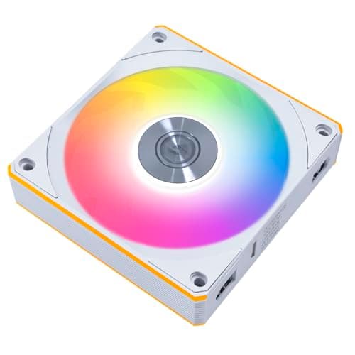 Image of Lian Li UNI FAN CL120 Reverse Flow – 120mm ARGB PWM Fan, White, Wireless Daisy-Chain, Controller-Free, Reverse Airflow, Modular Design for Clean Builds