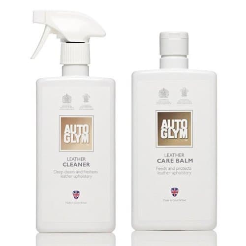 Image of Autoglym Leather Cleaner & Conditioner Complete Care Kit **COMES COMPLETE WITH 2x MICROFIBRE CLEANING TOWELS & 2x APPLICATOR PADS**