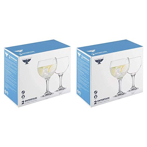 Image of Ravenhead Set of 2 Pieces Elegant Entertain Gin Balloon Glasses 65cl (Pack of 2)