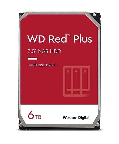 Image of WD Red 6TB NAS 3.5 Inch Internal Hard Drive - 5400 RPM Class, SATA 6 Gb/s, CMR, 64 MB Cache - WD60EFRX Red WD60EFRX