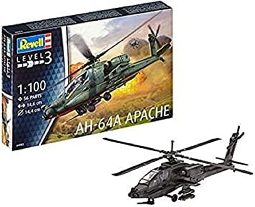 Image of Revell 04985 AH-64A Apache 1:100 Scale Unbuilt/Unpainted Plastic Model Kit