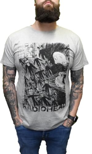 Image of Mazeys Mens Radiohead Officially Licensed T Shirts (Scribble) 2X Large