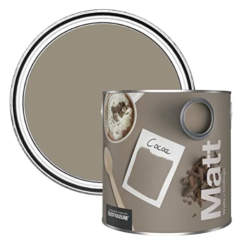 Image of Rust-Oleum Colours Matt Emulsion Wall and Ceiling Paint - Cocoa 2.5L