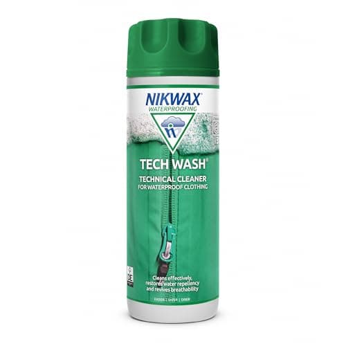 Image of Nikwax TECH WASH Wash-In Cleaner - 300ml, Technical Cleaner and Wash-In Waterproofer for Waterproof Clothing