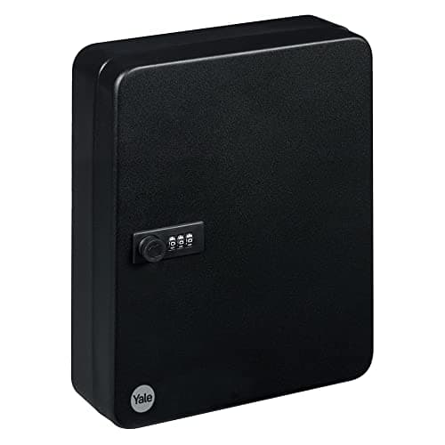 Image of Yale YKB/540/CB2 Key Cabinet 46 Hooks, Combination Lock, Steel, Wall Mounted, Adhesive ID Labels, 30 x 24 x 8 cm