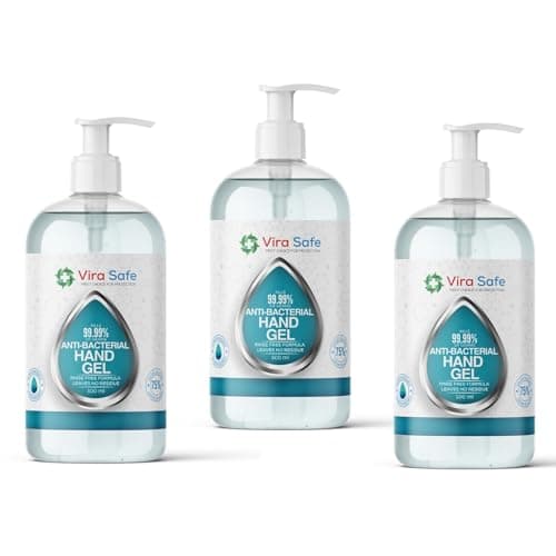 Image of 3 x 500ml Hand Sanitiser 70% Alcohol Gel Anti Bacteria Viral Eliminating Formula Gel Alcohol Anti Bacterial Formula Pack Of 3