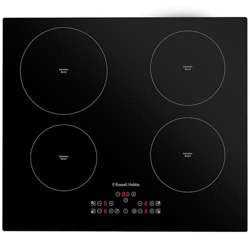 Image of Russell Hobbs RH60IH413B, 59cm 4 Zone Induction Hob with Touch Control in Black