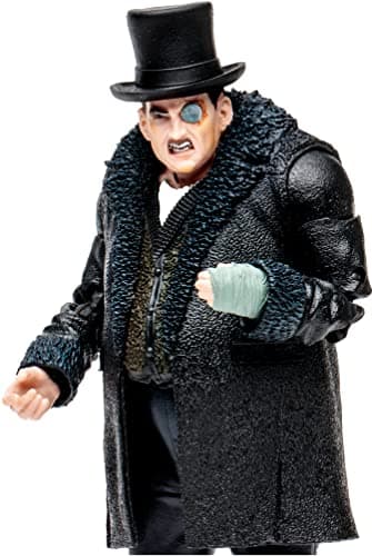 Image of McFarlane Toys, DC Gaming Build-A 7-inch The Penguin Action Figure with 22 Moving Parts, Collectible DC Batman Arkham City Figure with Stand Base and Unique Collectible Character Card – Ages 12+