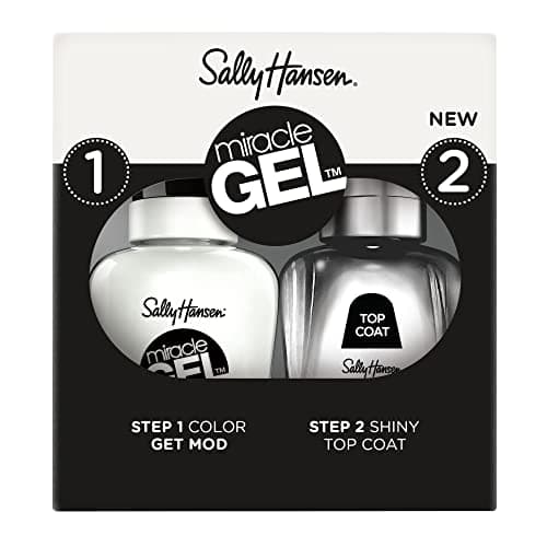 Image of Sally Hansen Miracle Gel Duo Pack, Get Mod and Top Coat, Gel-Like Nail Polish, NO UV Light Required, Chip-Resistant, Long Lasting - Up to 8 days, Easy to Use, Salon Quality Results, Vegan Formula