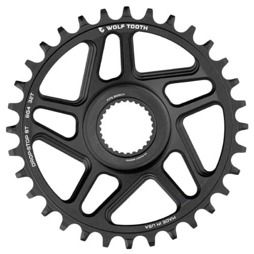 Image of Wolf Tooth Direct Mount Chainring For Bosch E-Bike Motor Bicycle Chainring, Unisex Adult, Black, 34T